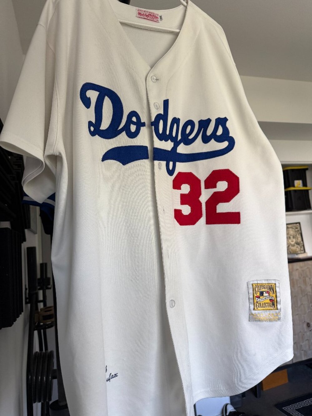 Mitchell & Ness Dodgers Sandy Koufax #32 Cooperstown Jersey Size 54